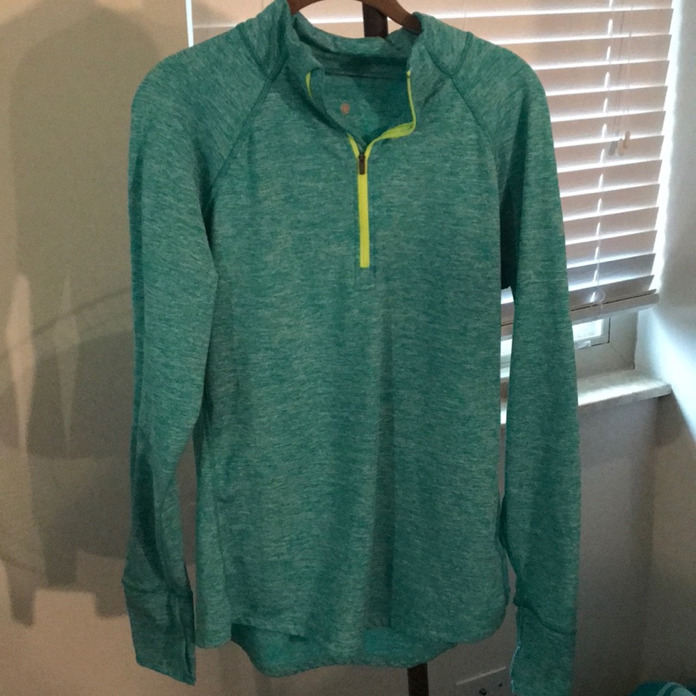 Quarter zip athletic material